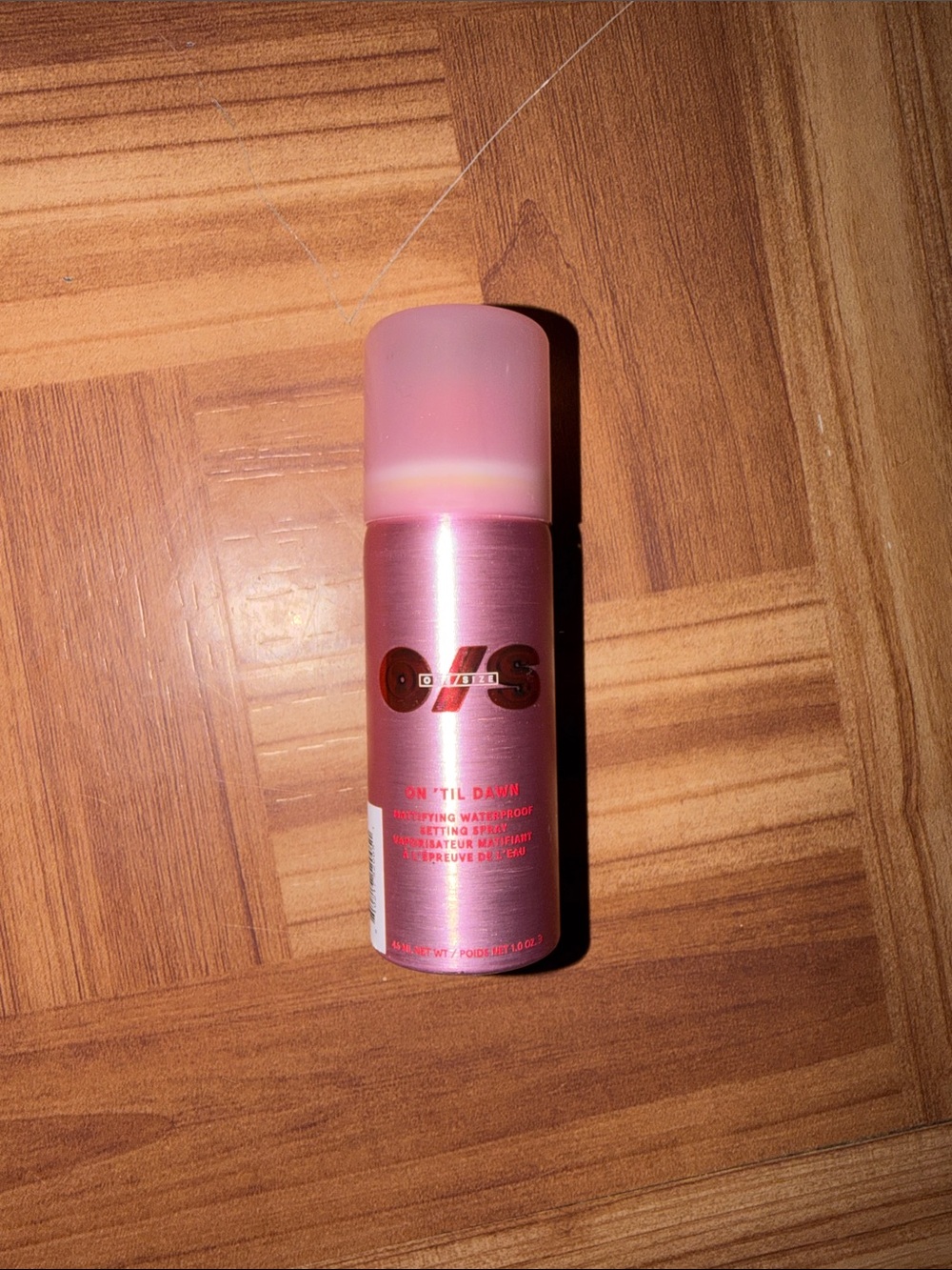 ONE/SIZE On 'Til Dawn Setting Spray — Pink Metallic Bottle